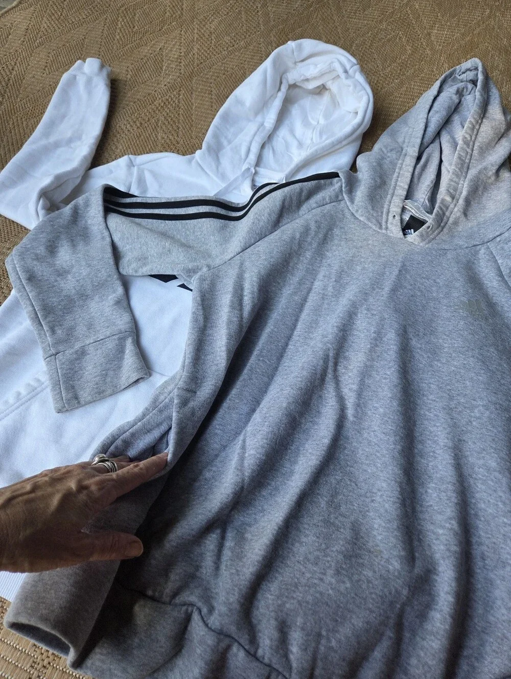 Adidas And Reebok Hoodies x 3